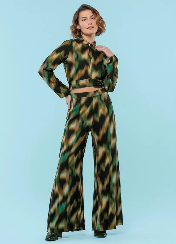 Marialícia - Calça Feminina Adulto Preto 3