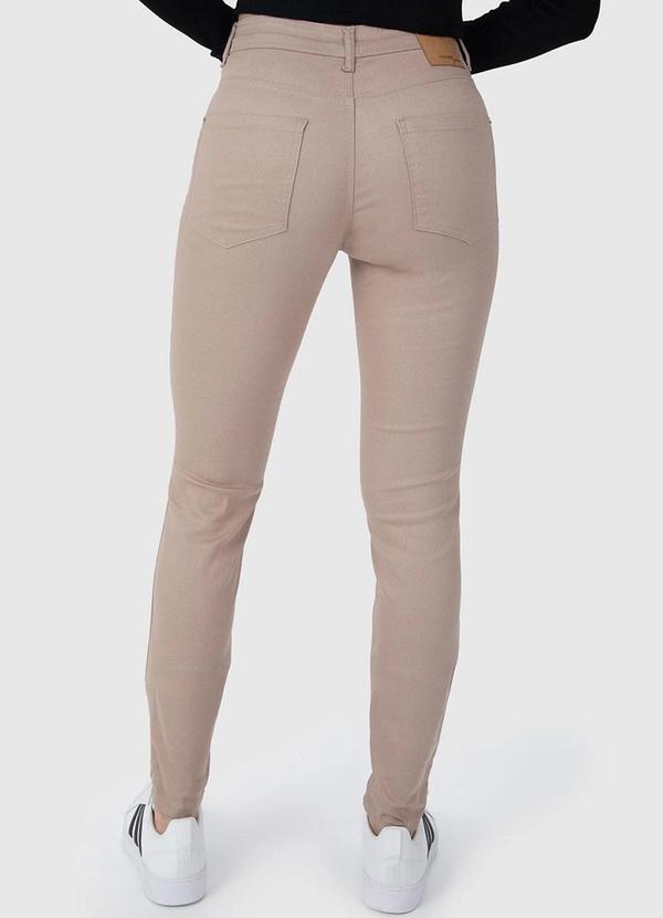 Malwee - Calça Feminina Skinny Flex Sarja Marrom 2