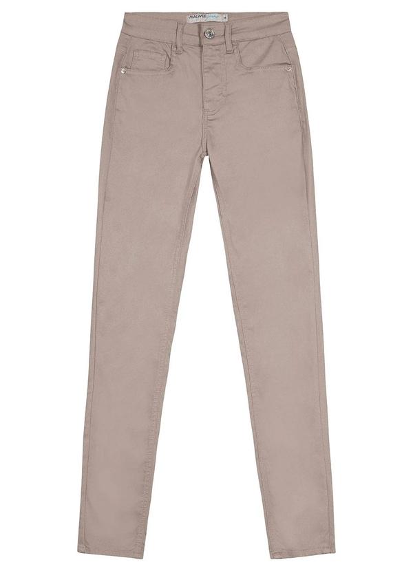 Malwee - Calça Feminina Skinny Flex Sarja Marrom 7