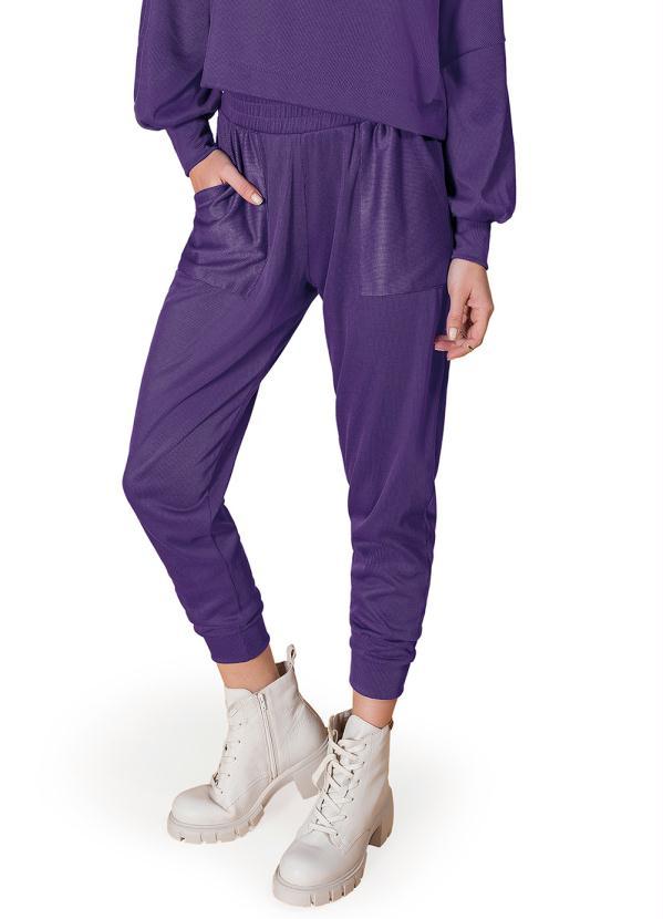 Rovitex - Calça Jogger Roxo