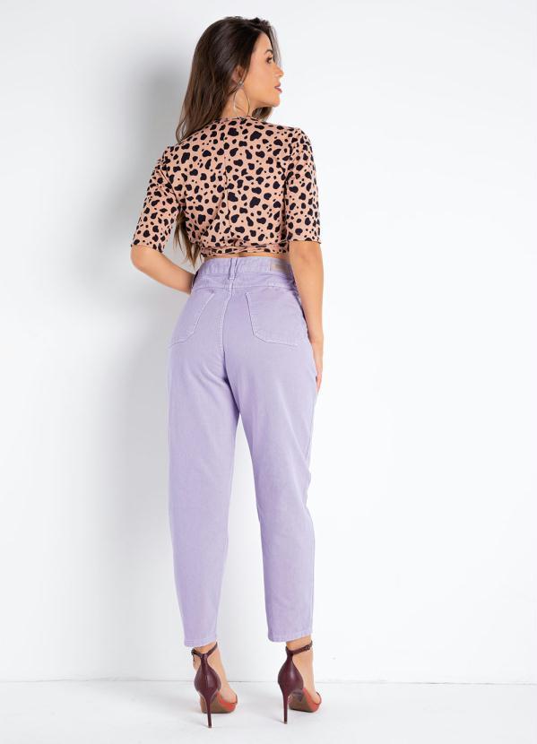 Outlet - Calça Lavanda Slouchy com Bolsos Sawary 4