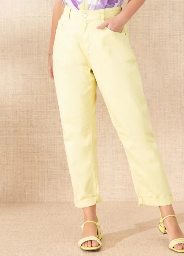 Quintess - Calça Lima Reta com Bolsos