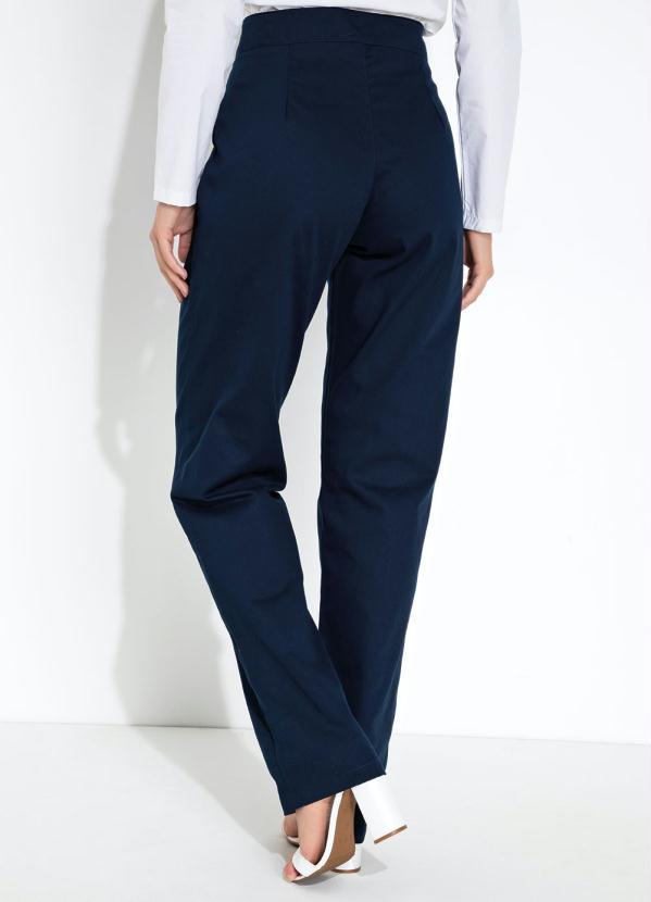 Rosalie - Calça Marinho Estilo Alfaiataria Moda Evangélica 2