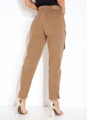 Sawary Jeans - Calça Marrom Mom Jeans Sawary - SAWARY JEANS