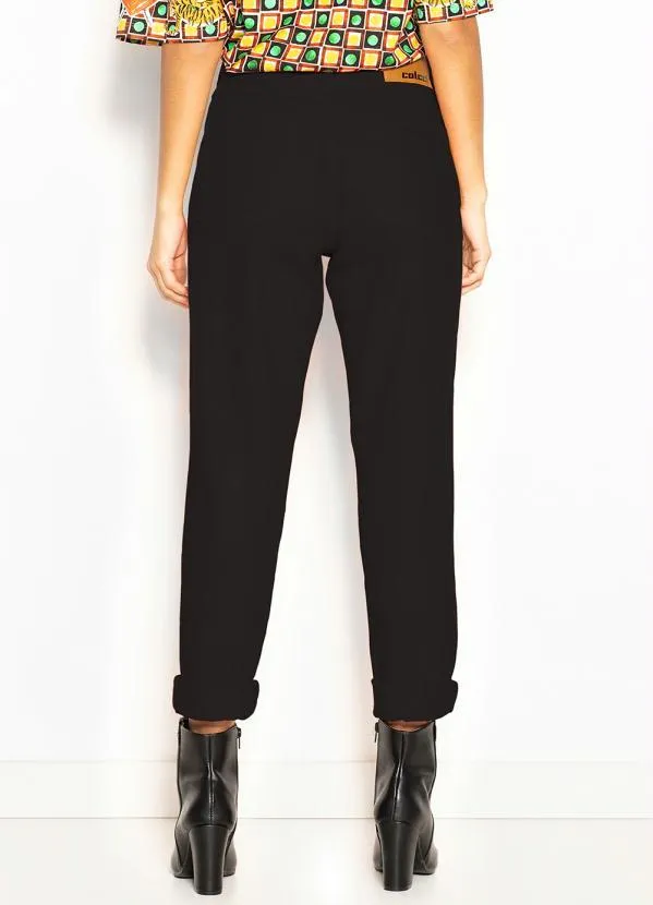 Colcci - Calça Mom de Sarja Preto 2