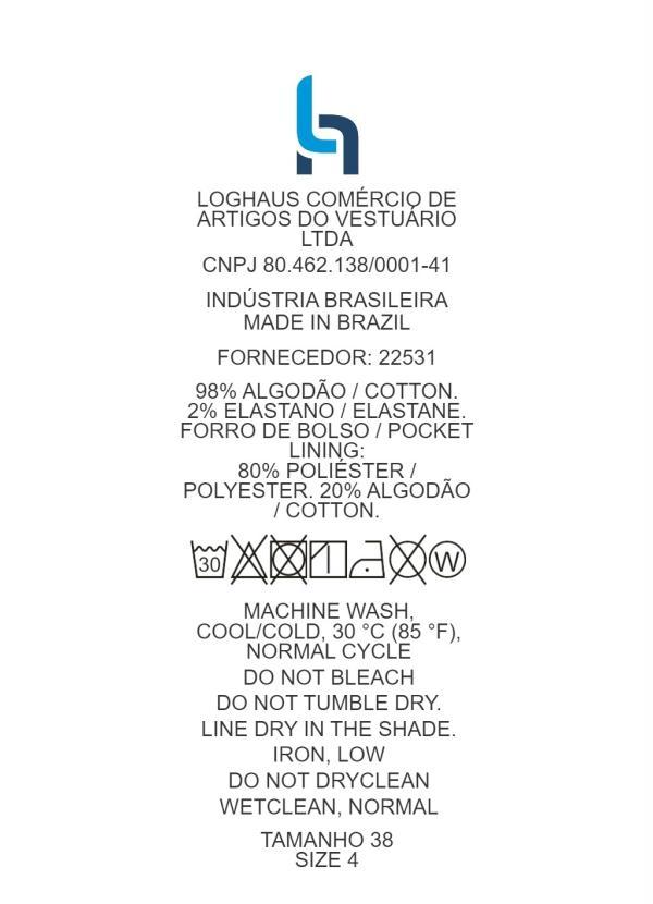 Quintess - Calça Off White com Bolsos Funcionais e Faixa 11