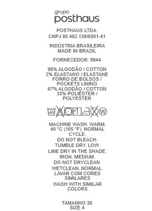 Quintess - Calça Off White em Sarja 7