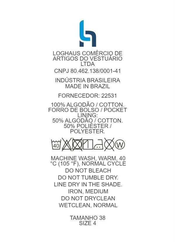 Quintess - Calça Pink Reta com Pregas e Bolsos 11