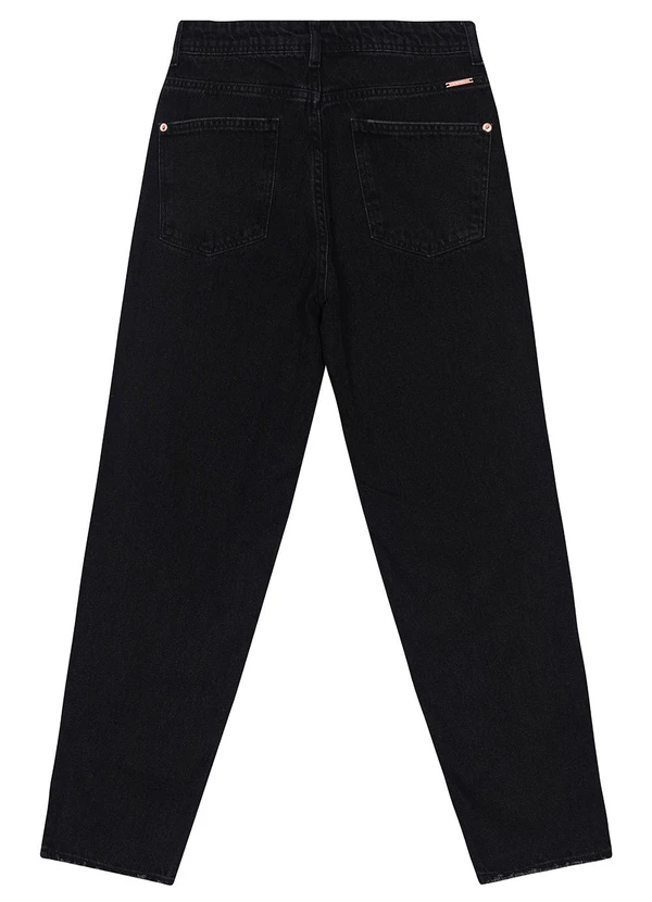 Malwee - Calça Preta Mom em Sarja Feminina 5