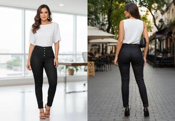 Cala Preta Resinada com Detalhes no Cs