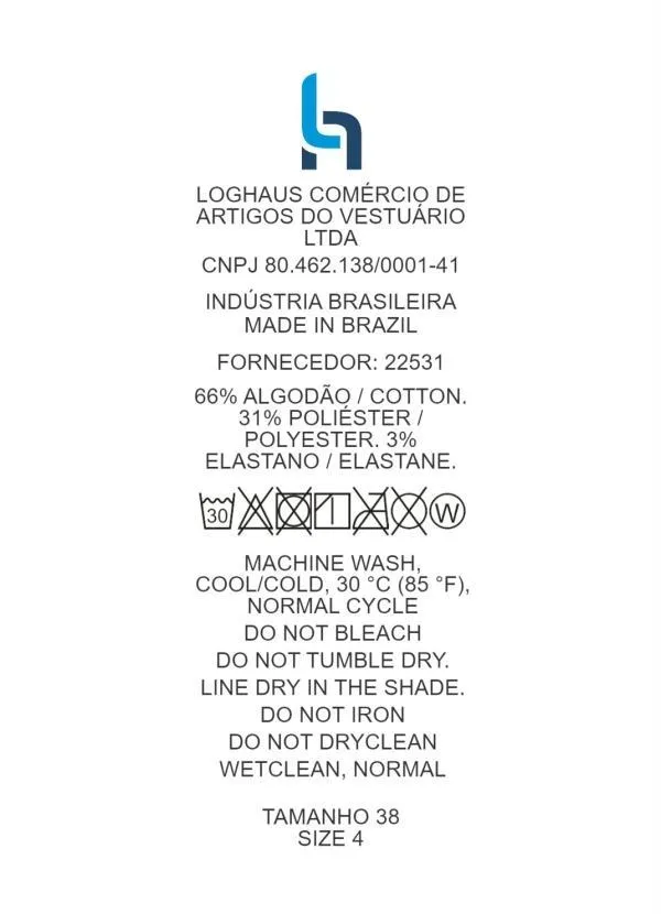 Quintess - Calça Preta Resinada com Detalhes no Cós 7