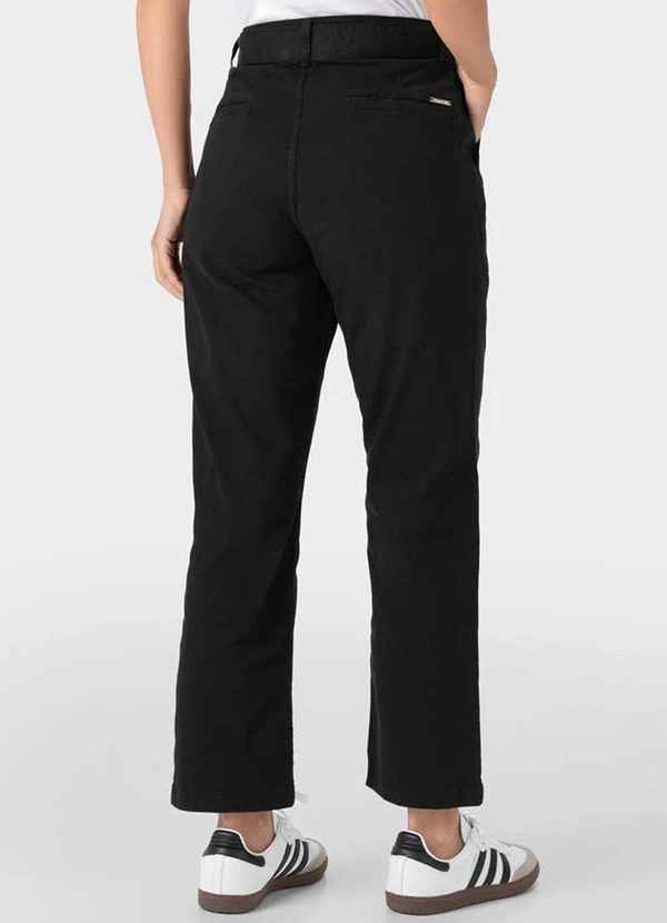 Malwee - Calça Preto Feminina Alfaiataria em Sarja 4