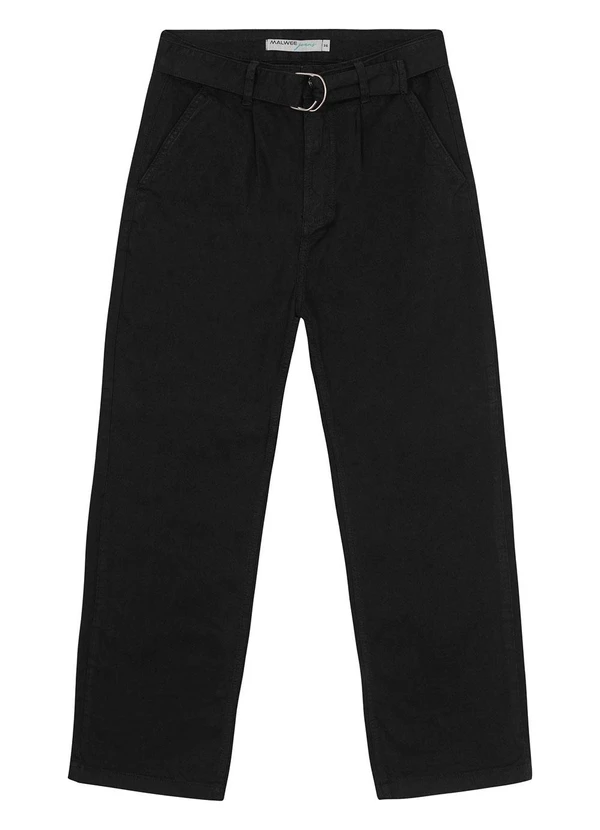 Malwee - Calça Preto Feminina Alfaiataria em Sarja 1