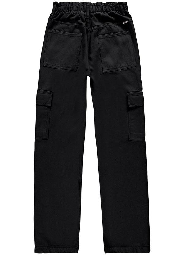 Enfim - Calça Preto Feminina Reta em Sarja 2