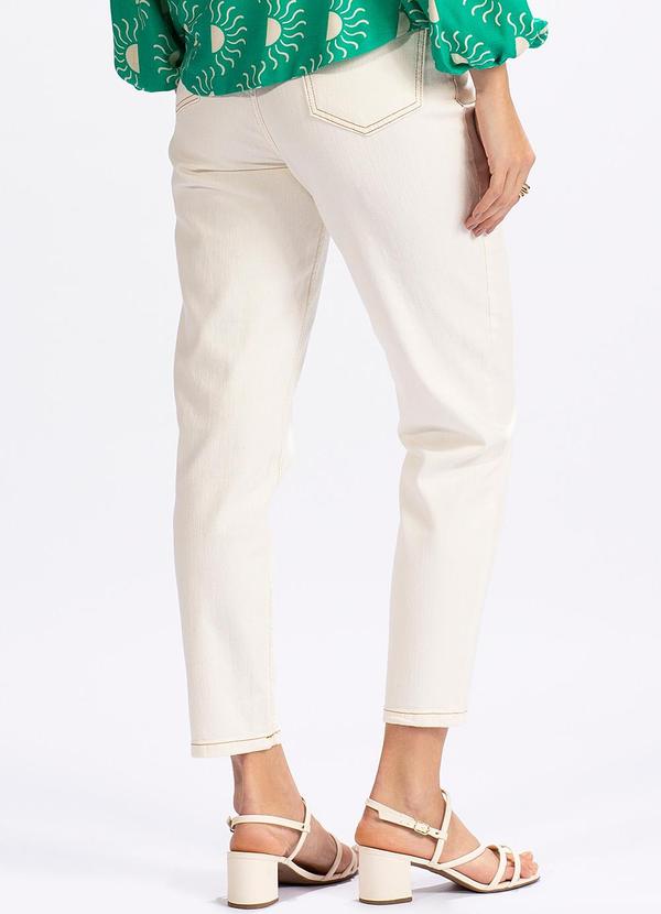 Hering - Calça Reta em MalhaBranca 2