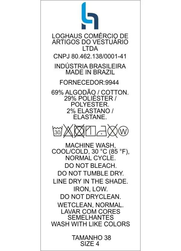 Quintess - Calça Rosa Claro em Sarja Resinada 5