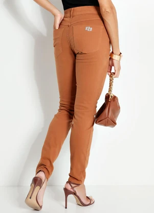 Colcci - Calça Sarja Bia Marrom - COLCCI