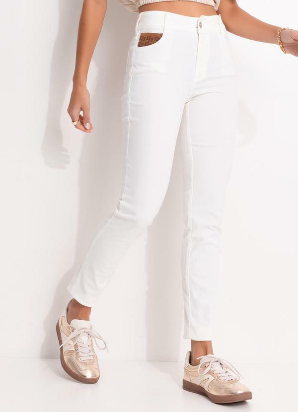 Colcci - Calça Sarja Bia Off White