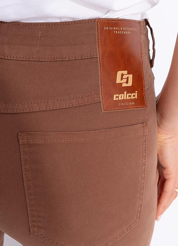 Colcci - Calça Sarja Bia Reta Marrom 6