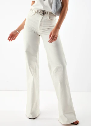 Colcci - Calça Sarja Branco - COLCCI