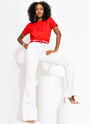 Colcci - Calça Sarja Bruna Bege - COLCCI
