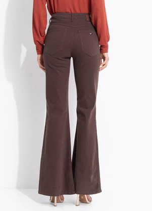 Colcci - Calça Sarja Bruna Boot Marrom - COLCCI