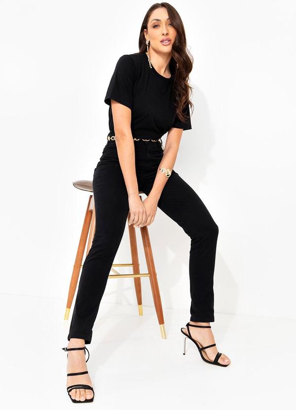 Colcci - Calça Sarja Bruna Preto 7