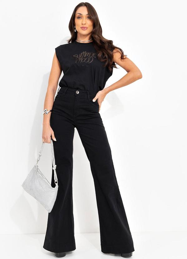 Colcci - Calça Sarja Bruna Preto 10