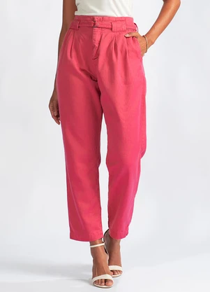 Animale Jeans - Calça Sarja Clochard Pregas Rosa - ANIMALE JEANS