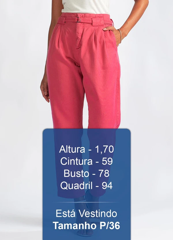 Animale Jeans - Calça Sarja Clochard Pregas Rosa 5