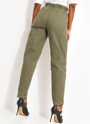 Colcci - Calça Sarja Clochard Verde - COLCCI