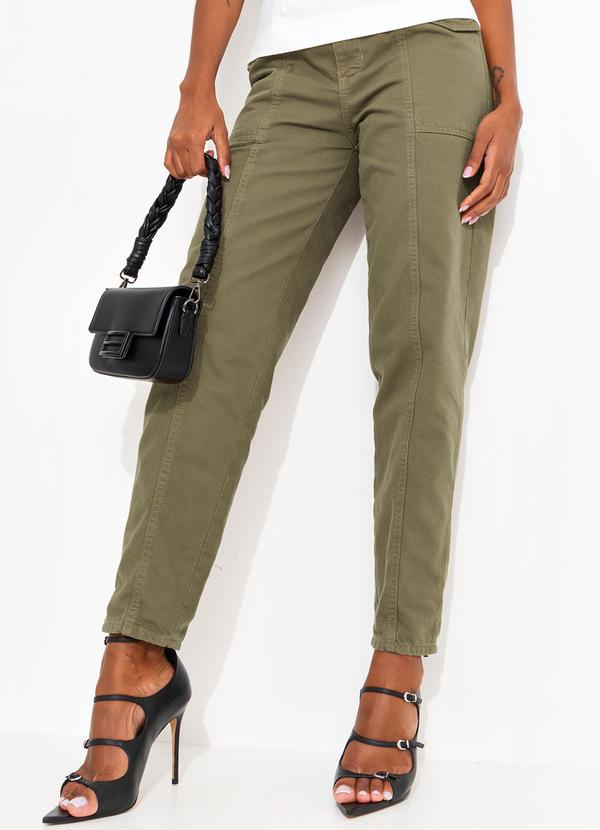 Colcci - Calça Sarja Clochard Verde