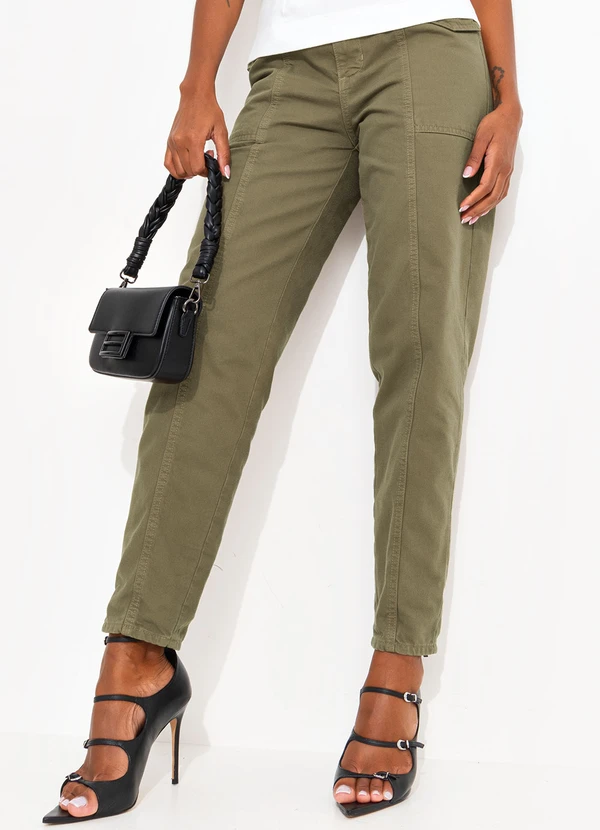 Colcci - Calça Sarja Clochard Verde