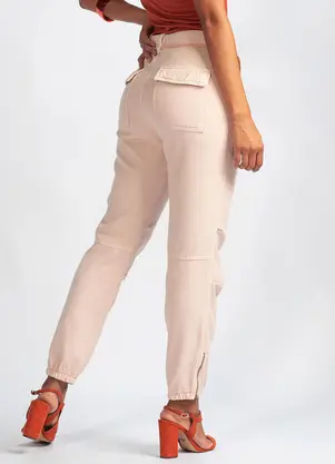 Animale Jeans - Calça Sarja Color JoggerRosa - ANIMALE JEANS