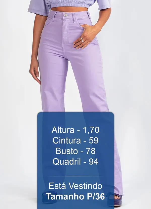 Colcci - Calça Sarja com Elastano Lilás 5