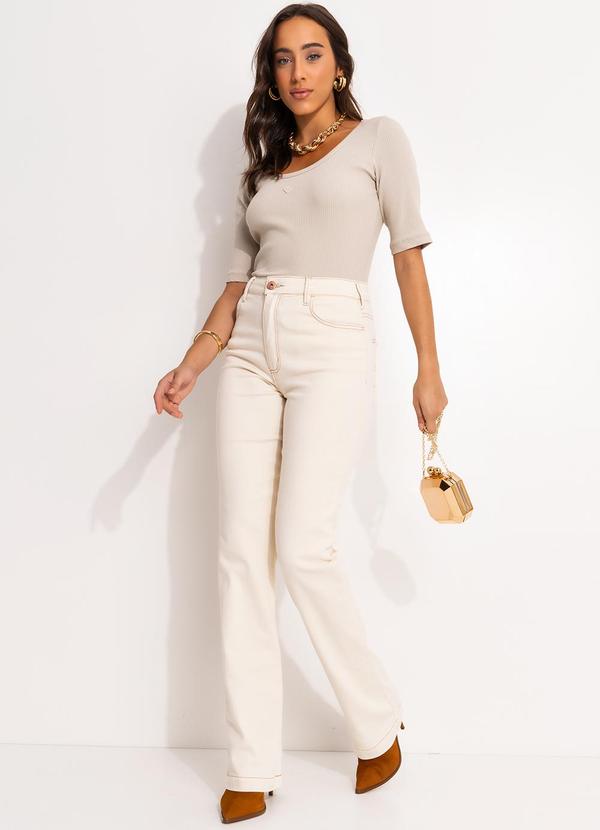 Forum - Calça Sarja Diana Off White 3