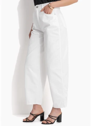 Colcci - Calça Sarja Joana Barril Off White - COLCCI