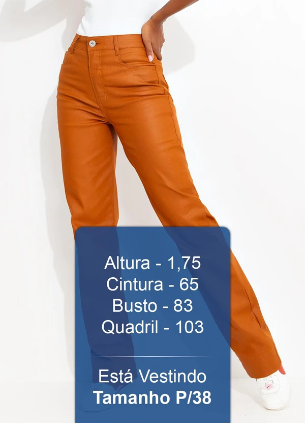 Colcci Jeans - Calça Sarja Juliette Resinada Cj Marrom 6