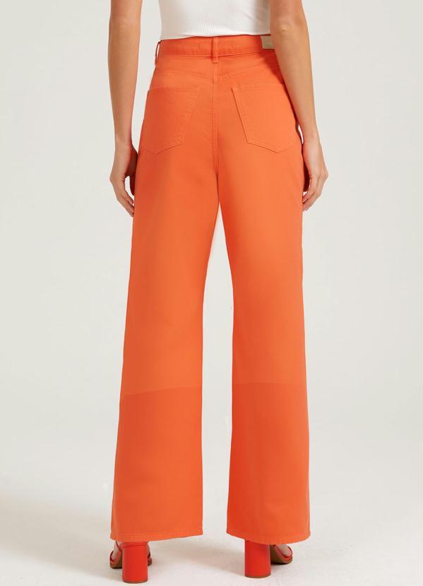 Lunender - Calça Sarja Laranja 2