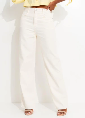 Colcci - Calça Sarja Leoni Bege - COLCCI