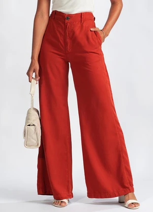 Animale Jeans - Calça Sarja Pantalona Marrom - ANIMALE JEANS