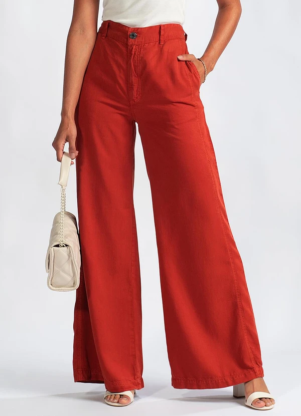 Animale Jeans - Calça Sarja Pantalona Marrom