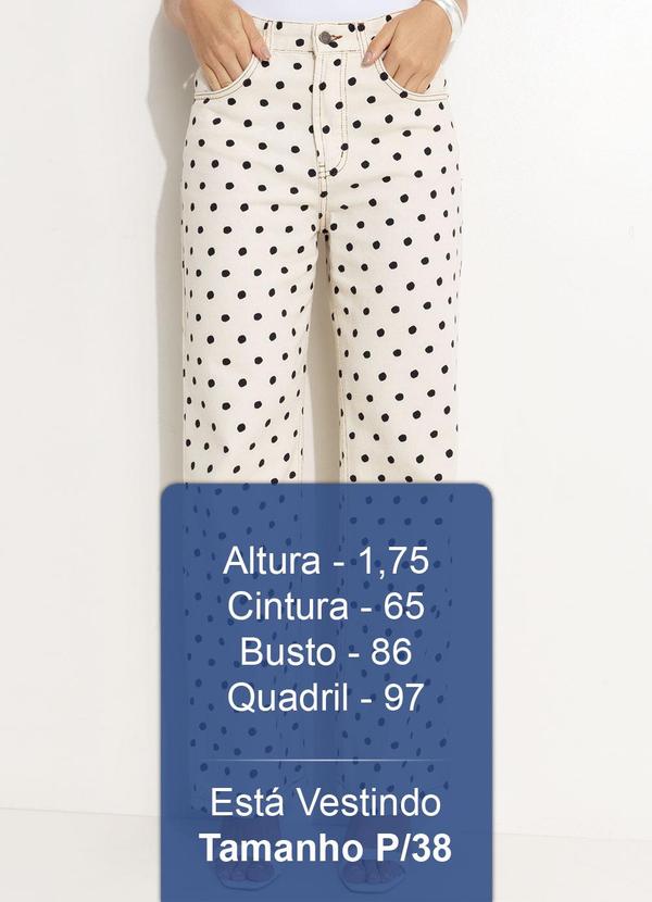 Farm - Calça Sarja Reta Poá Bege 5