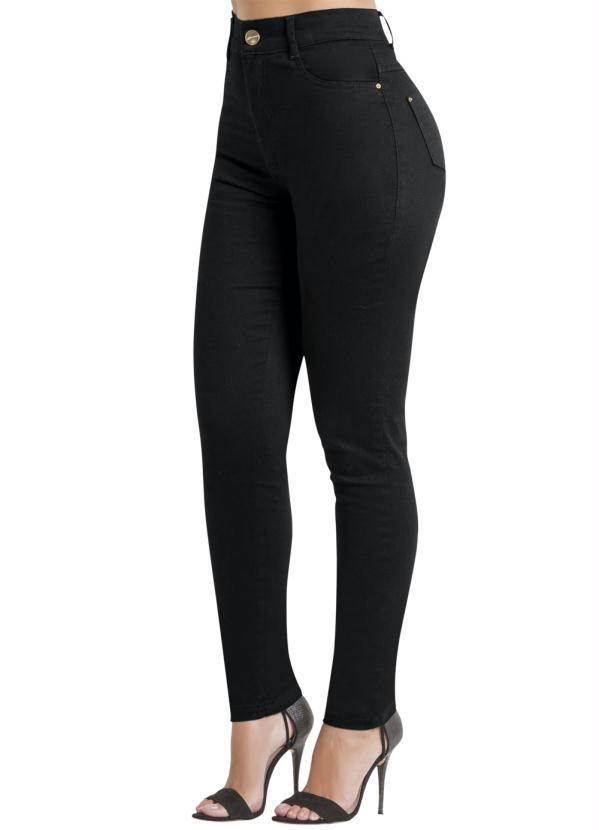 Sawary Jeans - Calça Sarja Sawary Preta Modelo Hot Pants 5