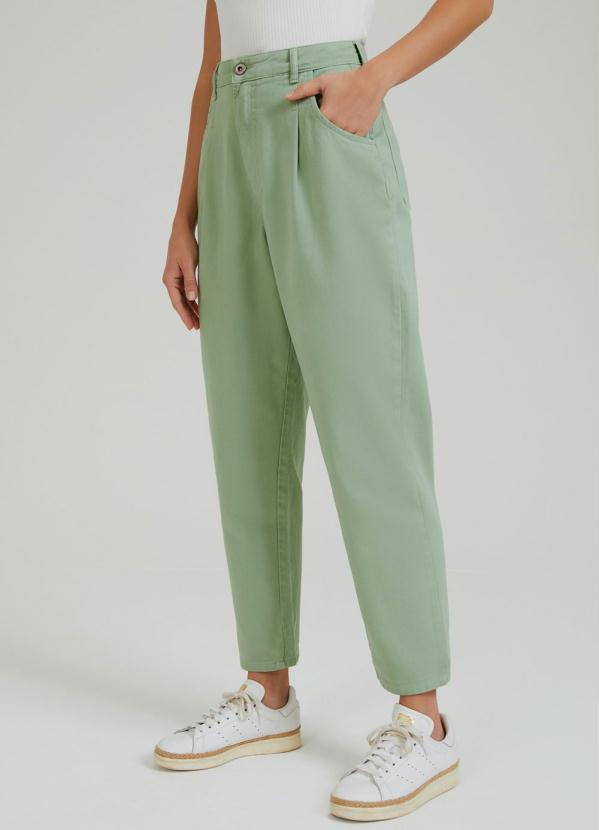 Lunender - Calça Sarja Verde