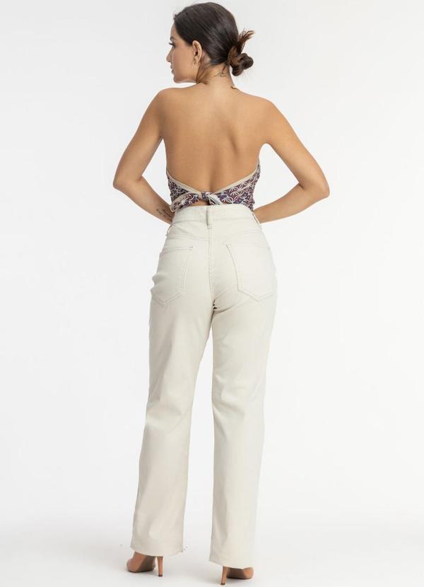 La Tay - Calça Sarja Wide Leg Natural 2