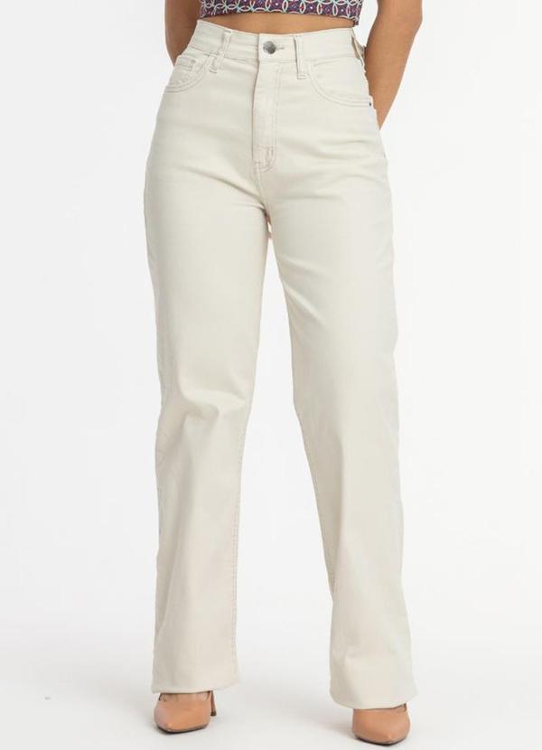 La Tay - Calça Sarja Wide Leg Natural 3