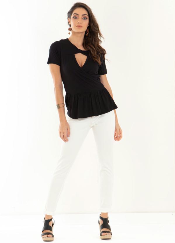 Quintess - Calça Skinny Branca Cintura Alta 3