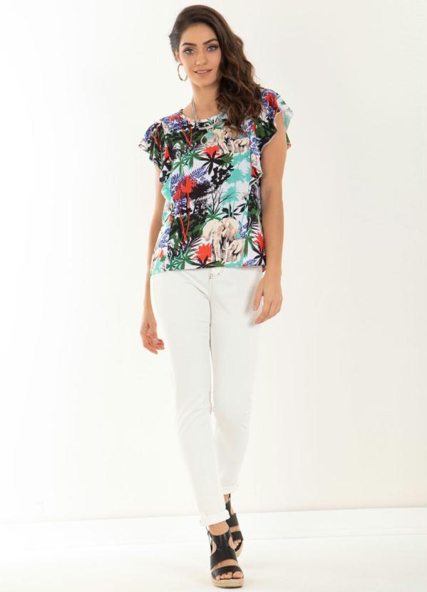 Quintess - Calça Skinny Branca Cintura Alta 4