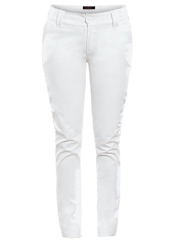 Quintess - Calça Skinny Branca com Bolsos 8